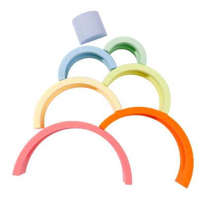 Picture of Jenga kids silicone rainbow Jenga